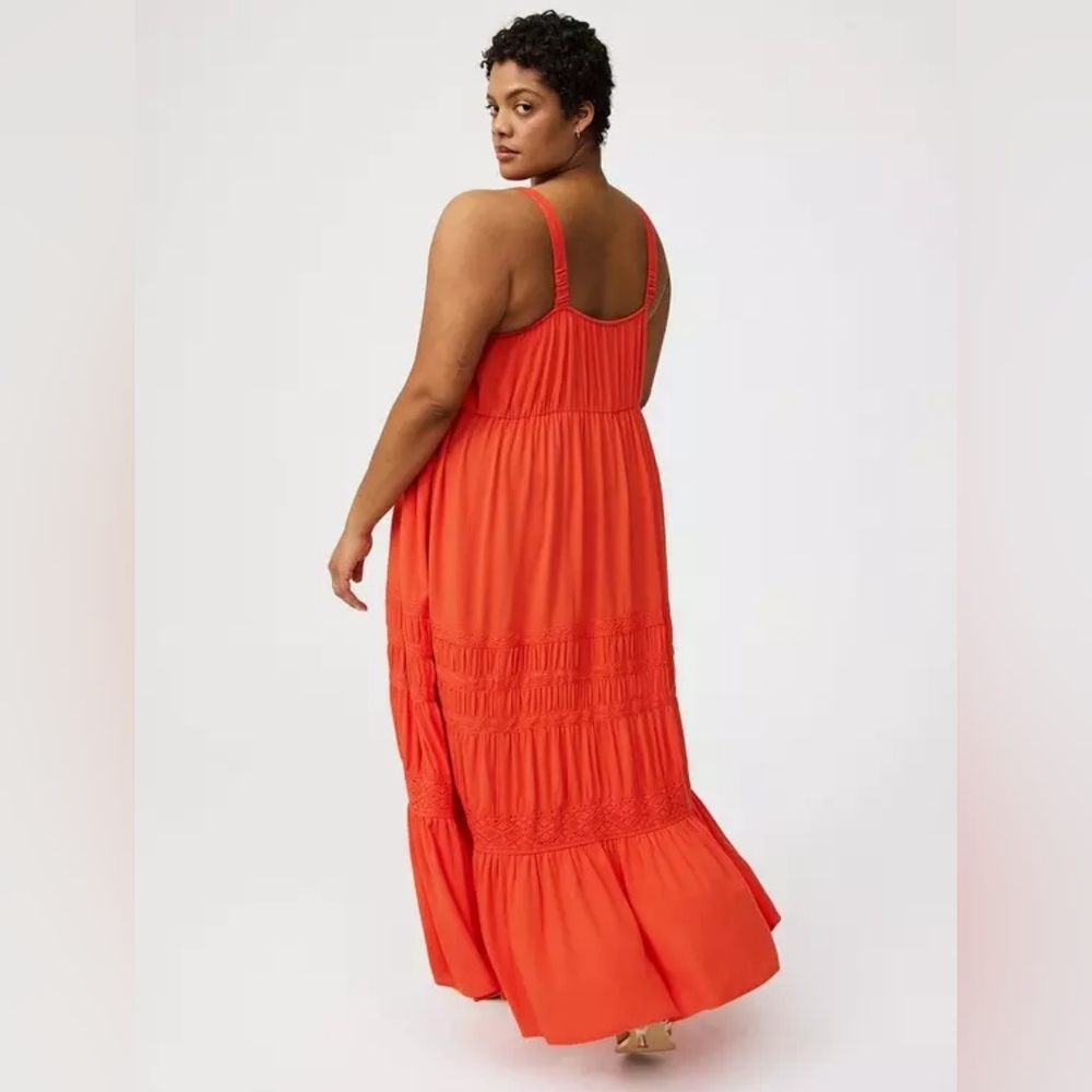 Torrid Vibrant Orange Maxi Dress